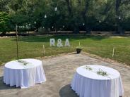 Reception Tables on Dance Floor