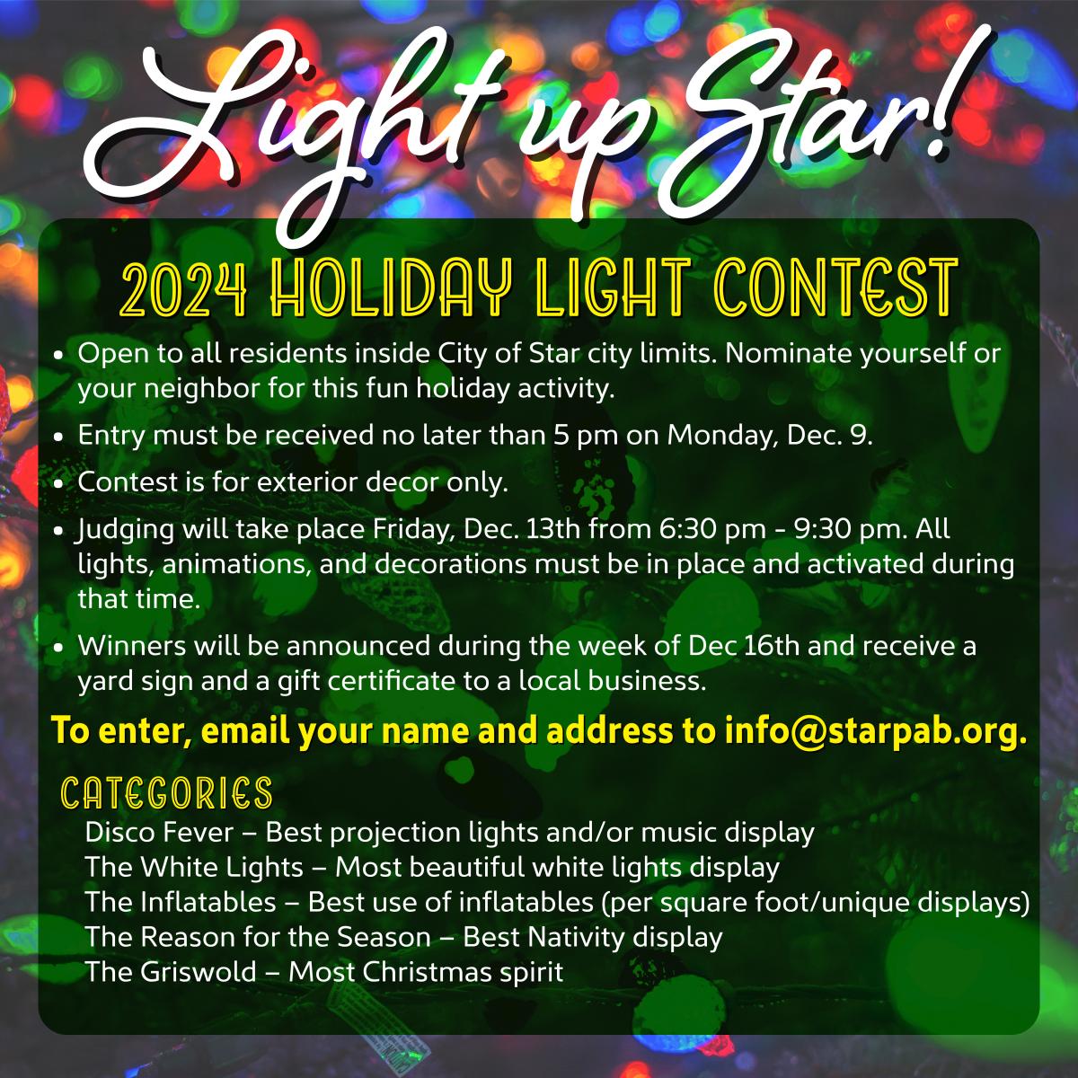 Light Us Star Contest Rules