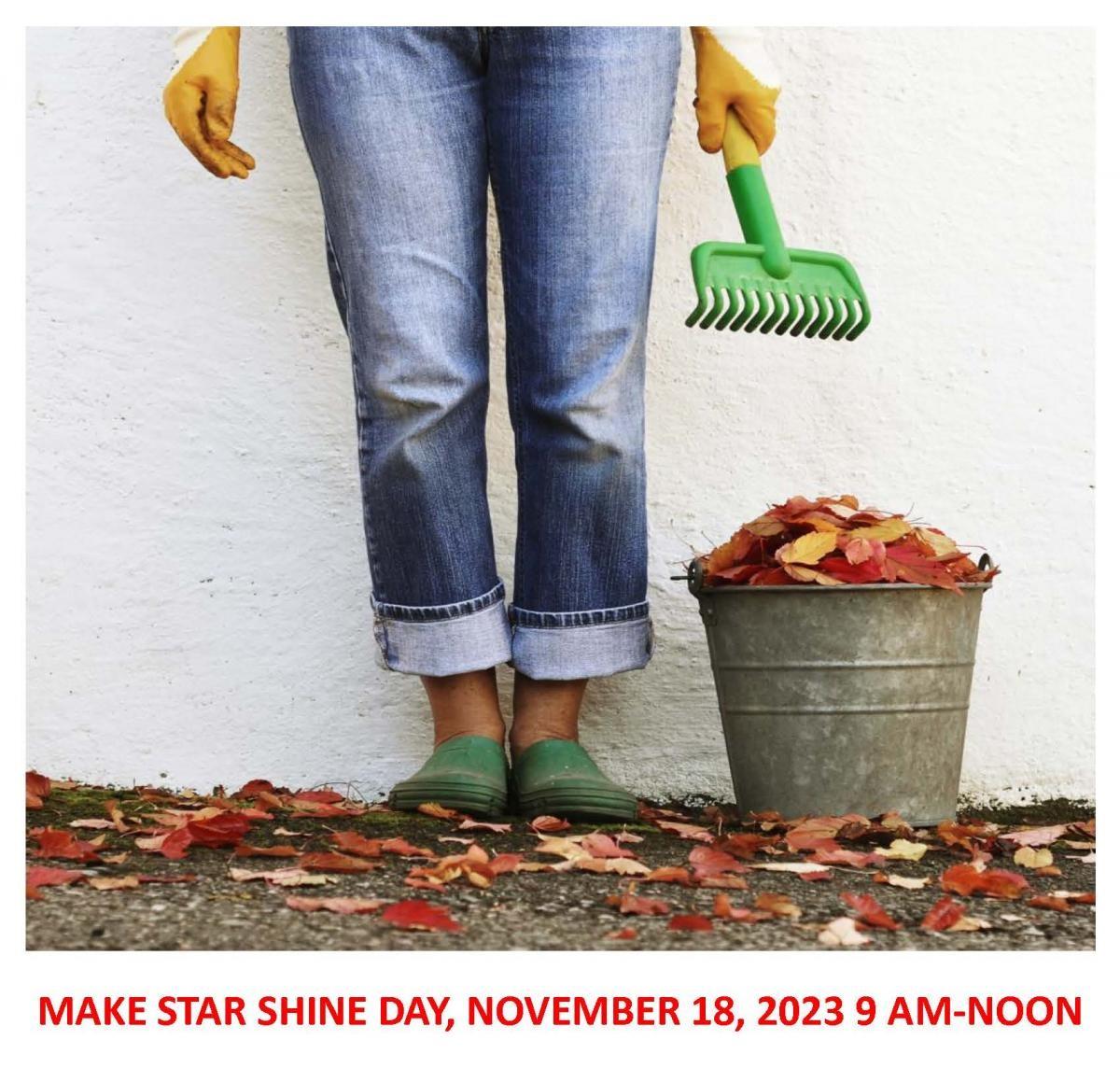 lady with a rake