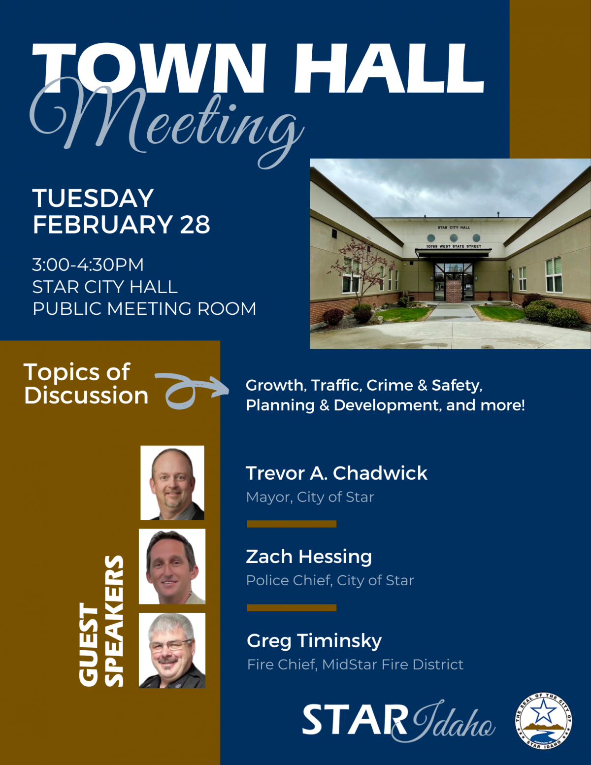 Town Hall Meeting Details