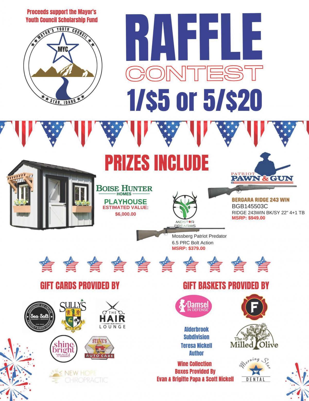 MYC Raffle Star, Idaho