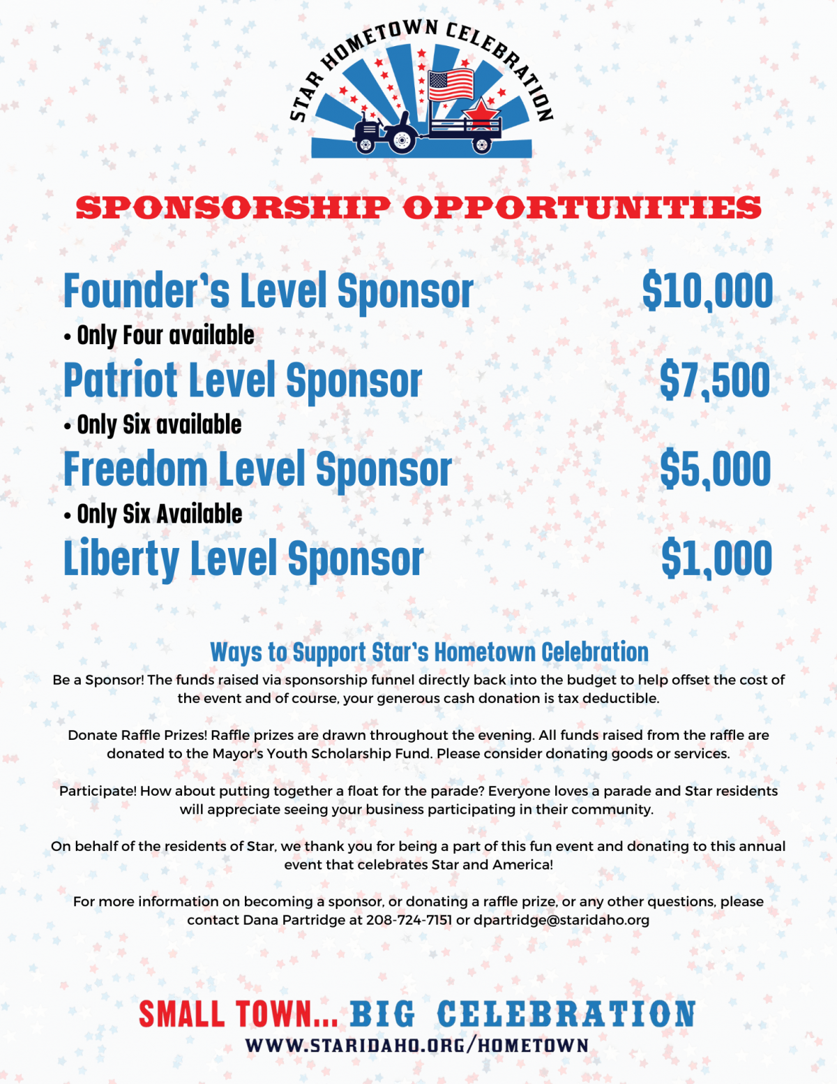 Sponsorship Levels