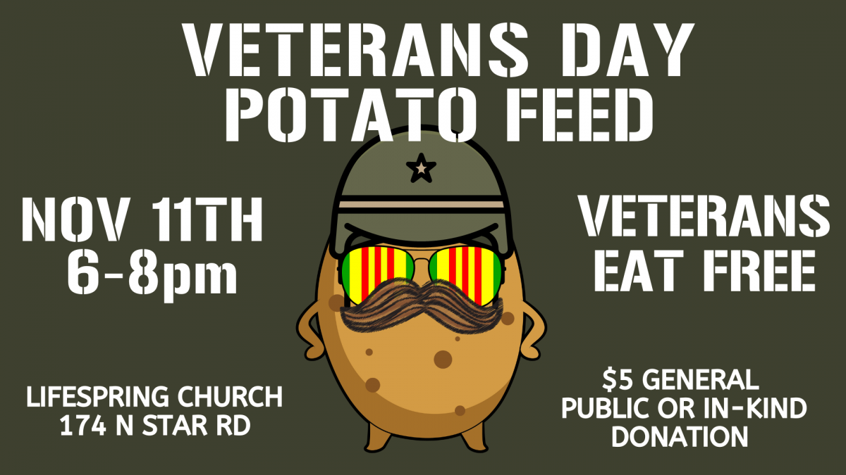 Tater Feed Flyer - Details in Text