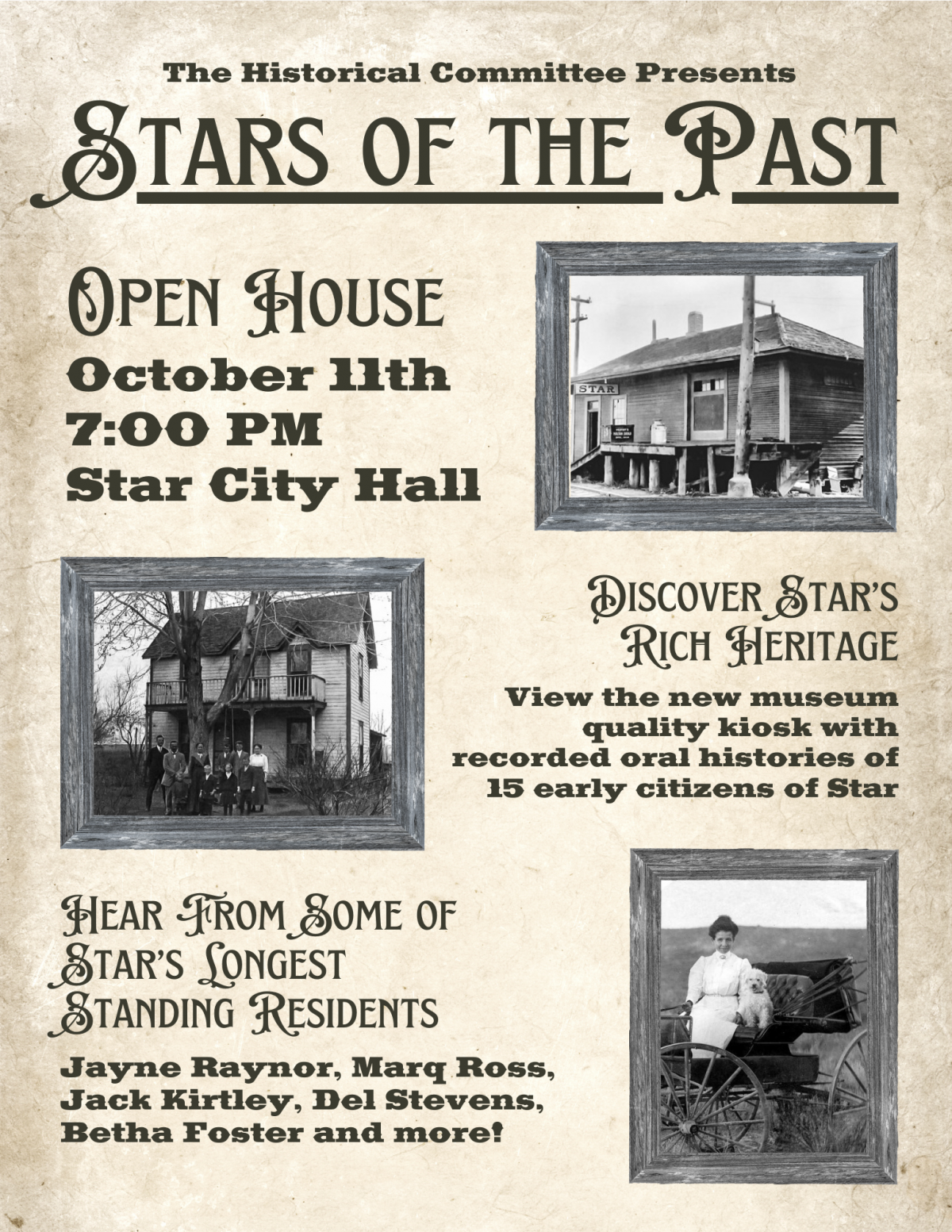 Stars of the Past event details