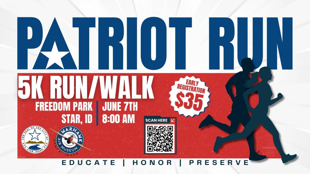 runner in red white & blue