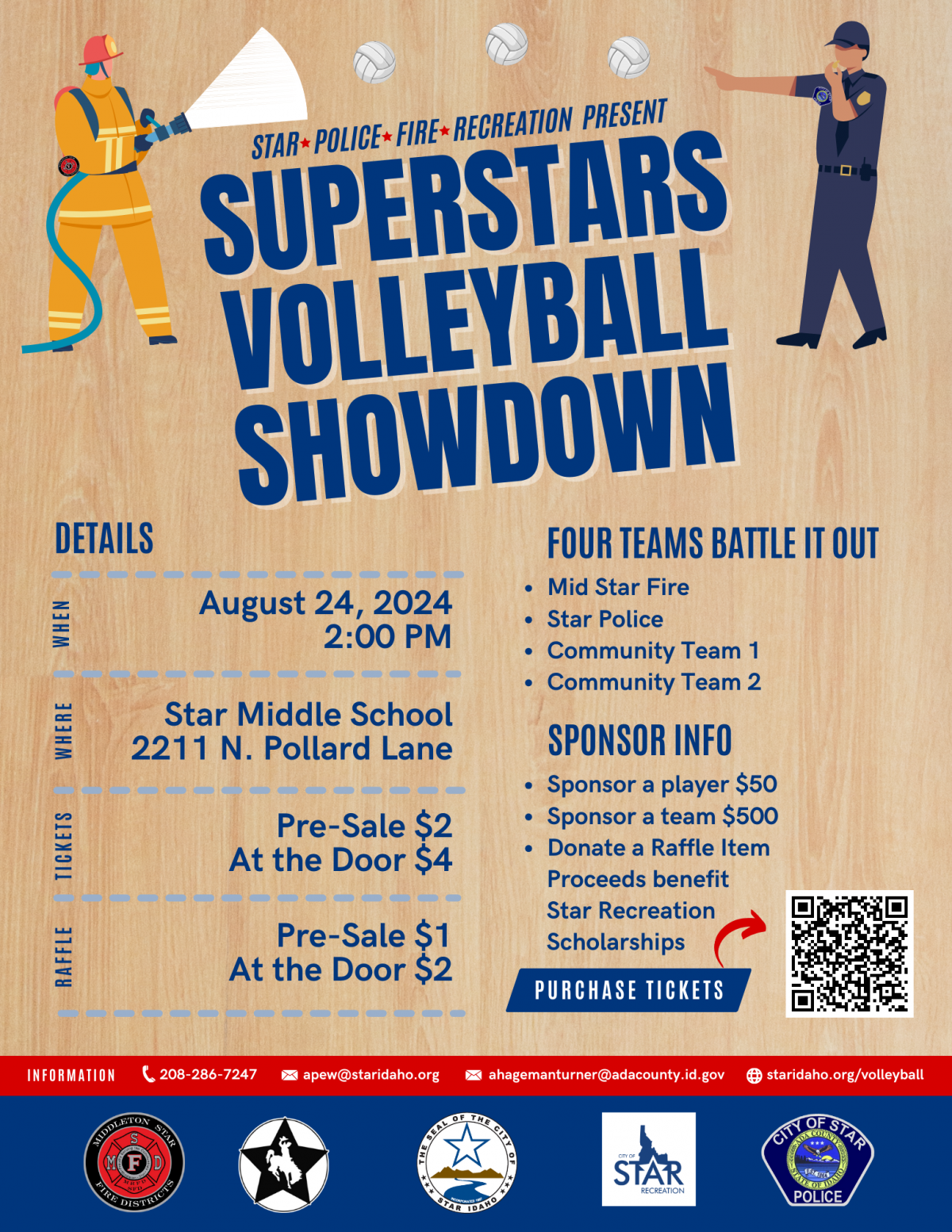 flyer with all details listed below